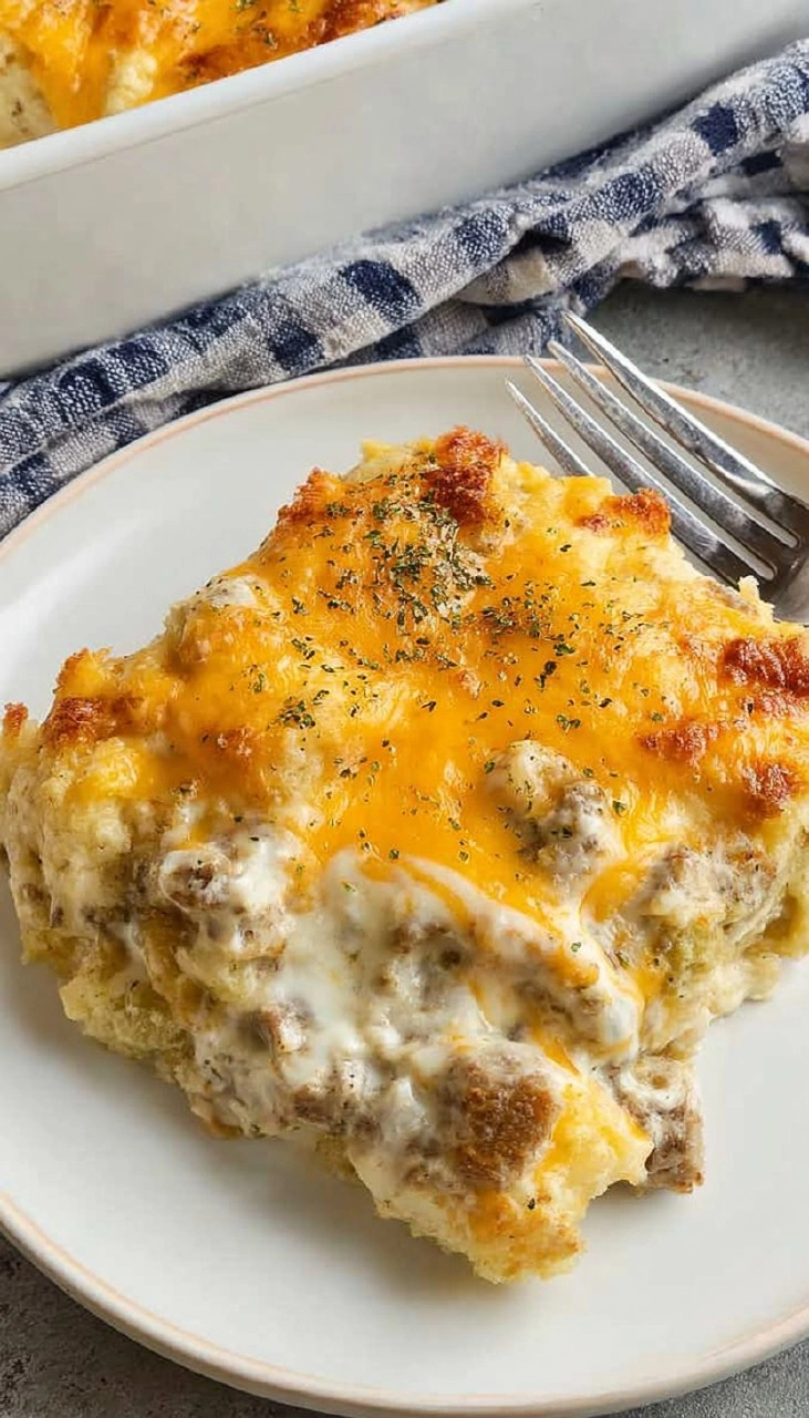 Biscuits and Gravy Casserole