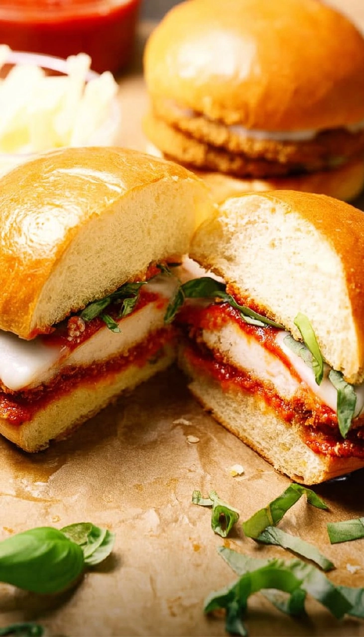 Chicken Parmesan Burgers
