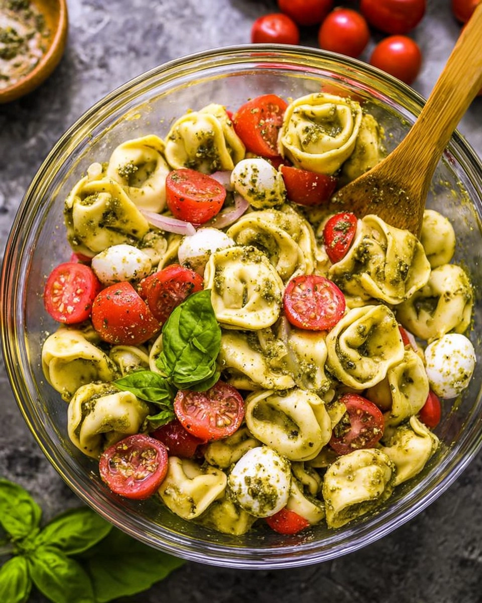 Pesto Tortellini Pasta Salad
