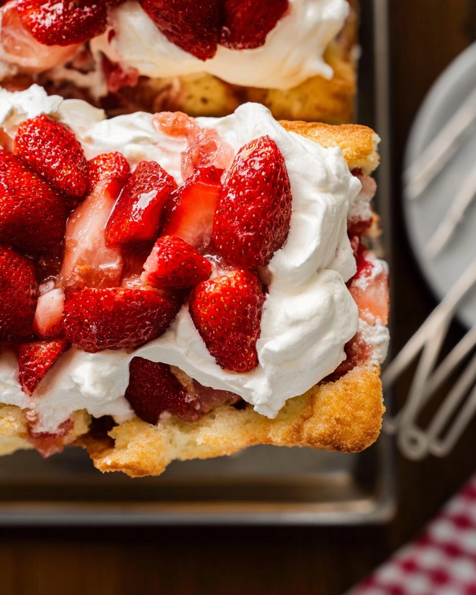 Strawberry Shortcake Sheet Cake