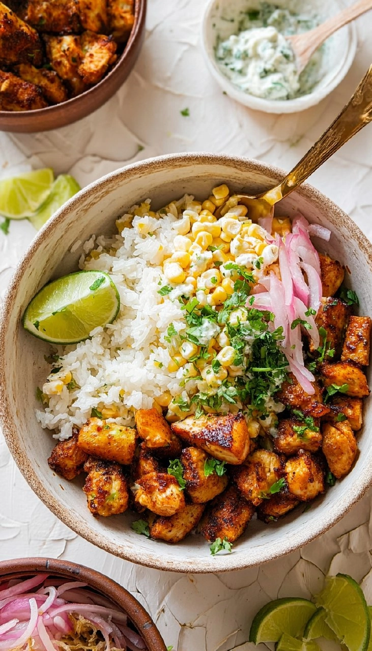 Street Corn Chicken Rice Bowls 141 Street Corn Chicken Rice Bowls