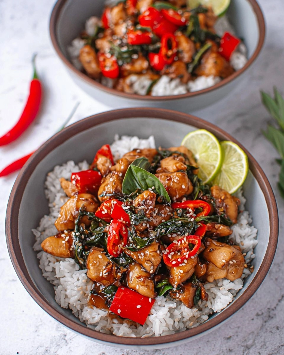 Thai Basil Chicken 91 Thai Basil Chicken