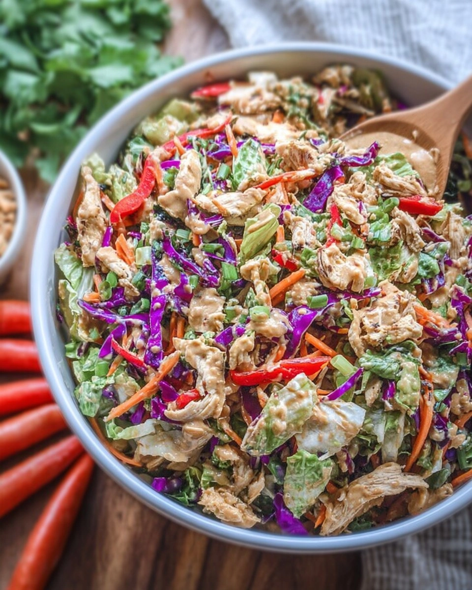 Thai Style Chicken Salad with Peanut Dressing 92 Thai Style Chicken Salad with Peanut Dressing