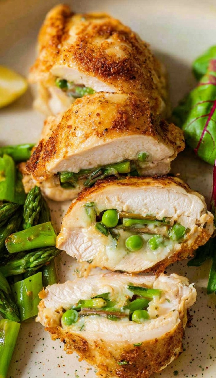 Asparagus Stuffed Chicken Breast