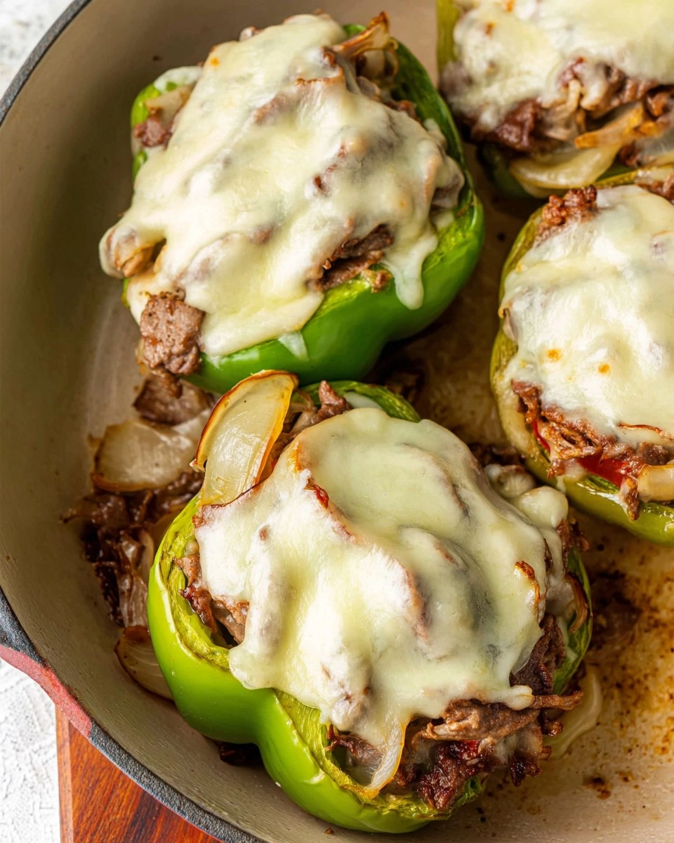 Philly Cheesesteak Stuffed Green Peppers 76 Philly Cheesesteak Stuffed Green Peppers